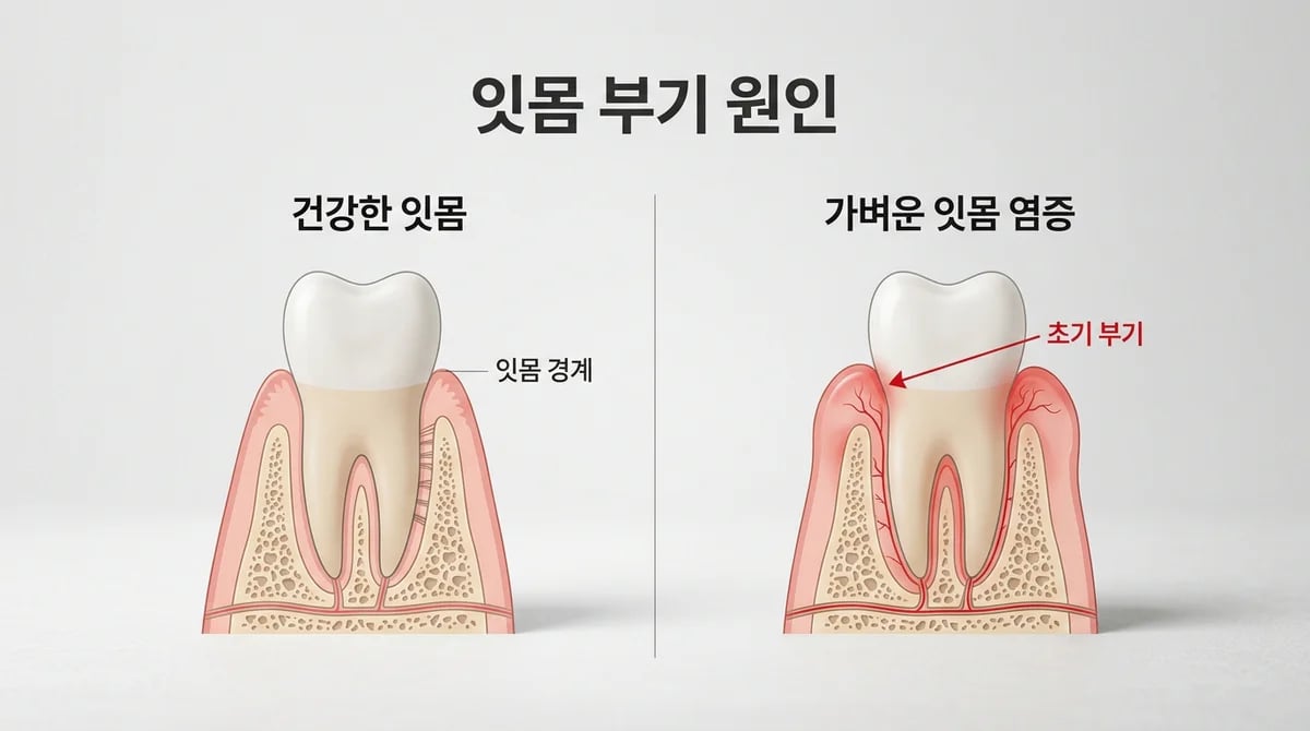 잇몸이 붓는 이유와 대처법: 건강한 잇몸 관리를 위한 정보