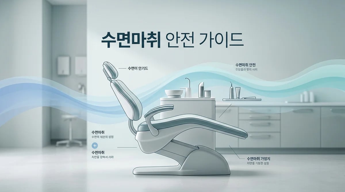 치과 수면마취의 잠재적 위험성 3가지와 안전 고려사항