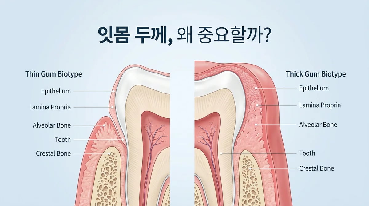 앞니 잇몸 두께, 치아 건강과 심미성 결정하는 3가지 이유