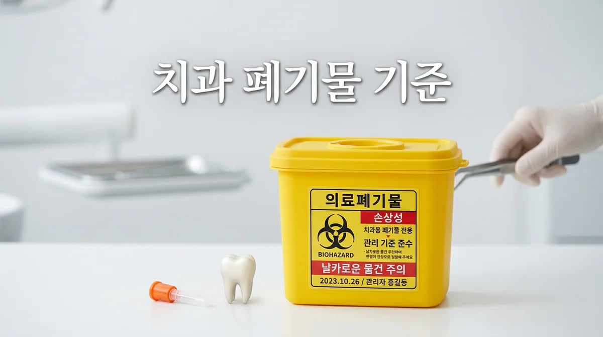 치과 의료폐기물 처리 기준: 안전하고 환경적인 관리 가이드