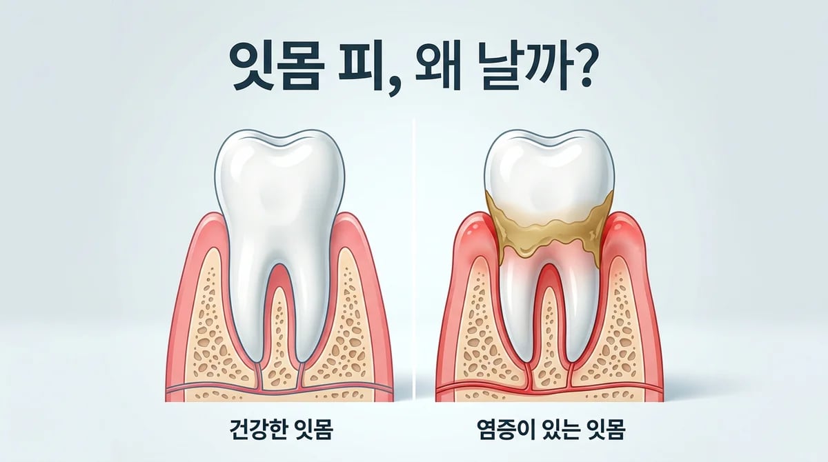 잇몸이 붓고 피날 때: 숨겨진 원인과 올바른 대처법 3단계