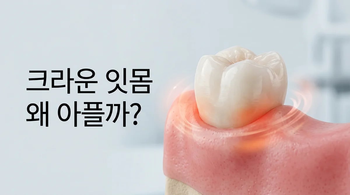 크라운 치료 후 잇몸 불편, 정상일까? 4가지 핵심 원인 분석