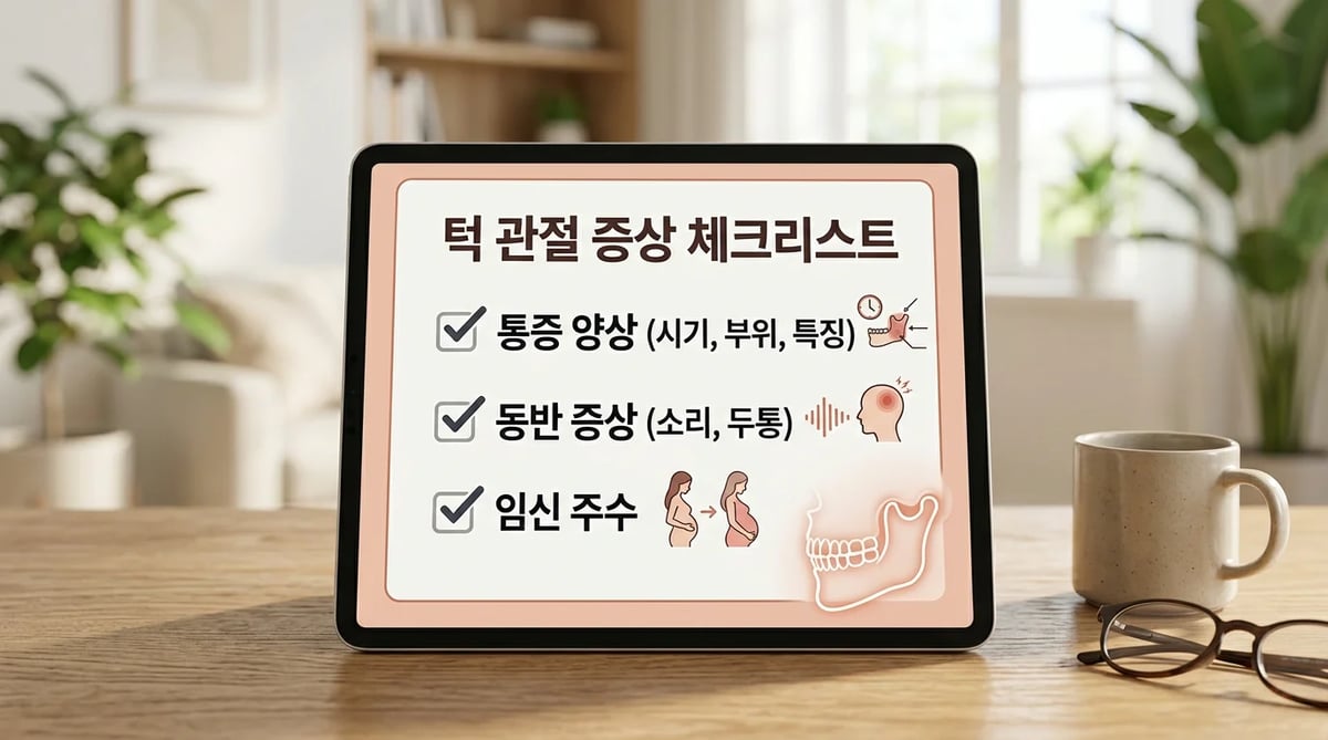 치과 방문 전 임산부가 준비할 턱관절 증상 체크리스트
