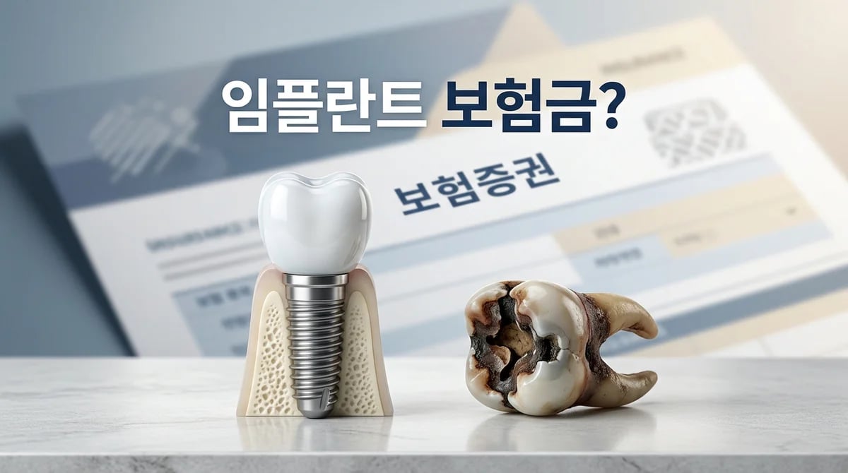 자연발치 후 임플란트, 치아보험 적용 기준 5가지와 청구 팁