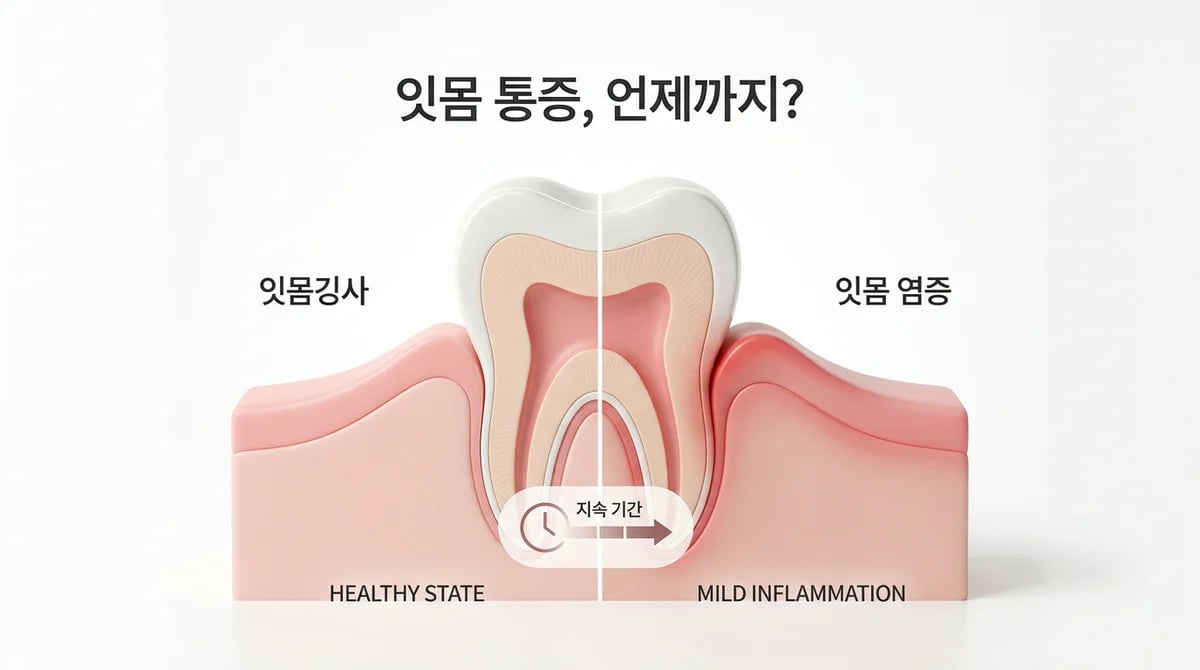 잇몸 치료 후 통증, 얼마나 지속될까요? 종류별 회복 기간 가이드