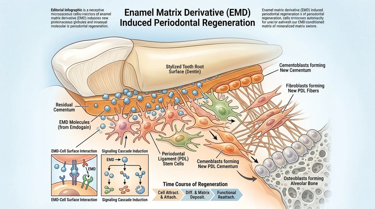 법랑기질단백질(EMD)을 통한 치주조직 재생 메커니즘
