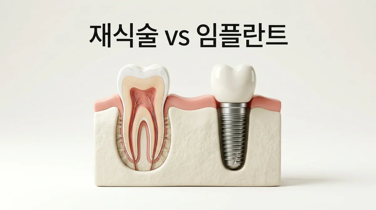 자연치아를 지키는 치아 재식술? 임플란트와 핵심 차이 3가지 비교 가이드