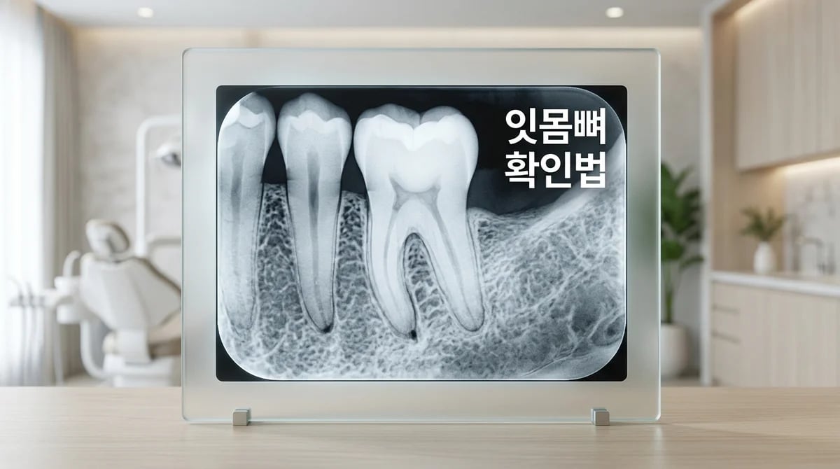 치과 엑스레이로 잇몸뼈 건강 확인하는 3가지 핵심 기준
