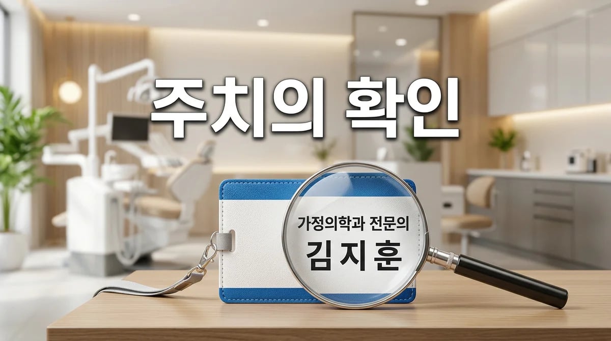 대형 치과 선택 가이드: 주치의와 치과 전문의 자격 확인법
