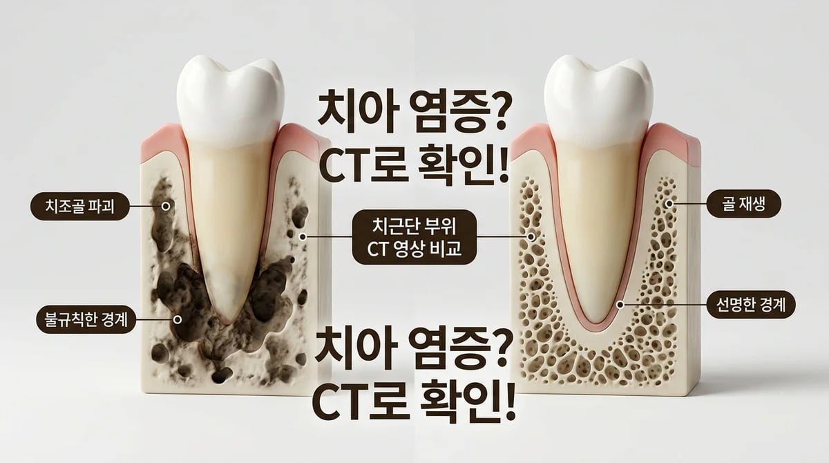 치아 뿌리 염증과 흉터, 치과 CT로 정확히 구별하는 방법