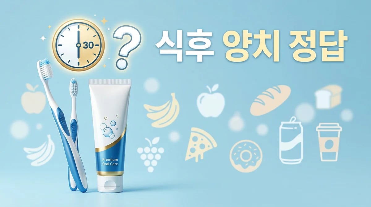 식사 후 양치, 언제 해야 할까? 2가지 상황별 최적 타이밍 가이드
