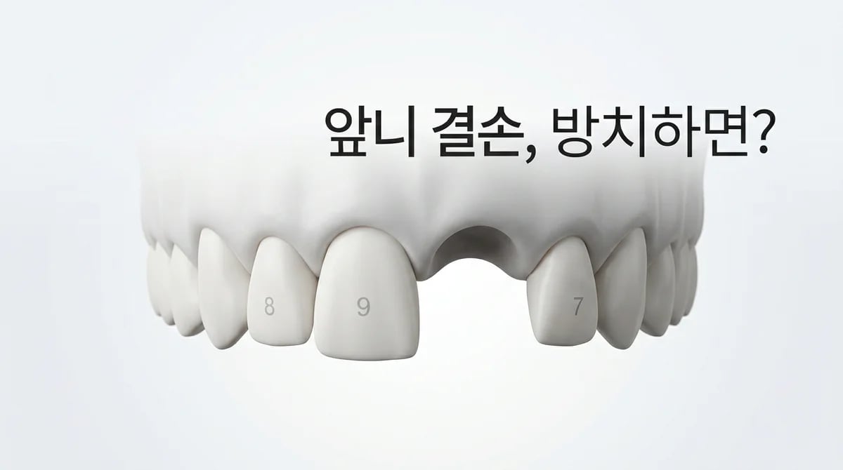 앞니 결손, 방치하면 치아 배열 붕괴? 3단계 도미노 현상과 치료 방안