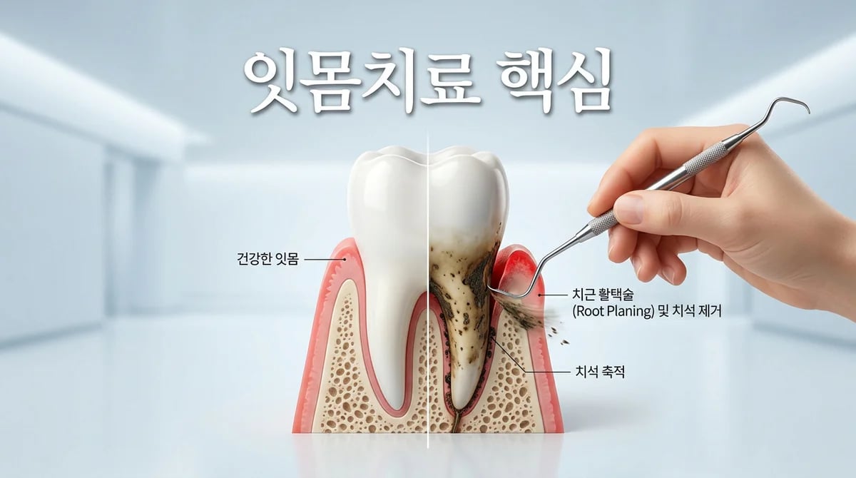 치주 질환 핵심 치료, 치근활택술: 원리부터 관리까지 완벽 가이드