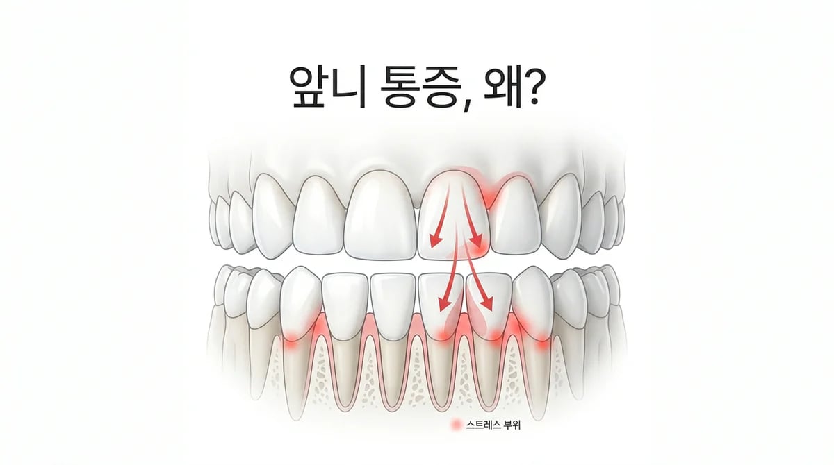 앞니 통증의 숨은 원인: 과도한 씹는 힘과 교합 부조화 탐구