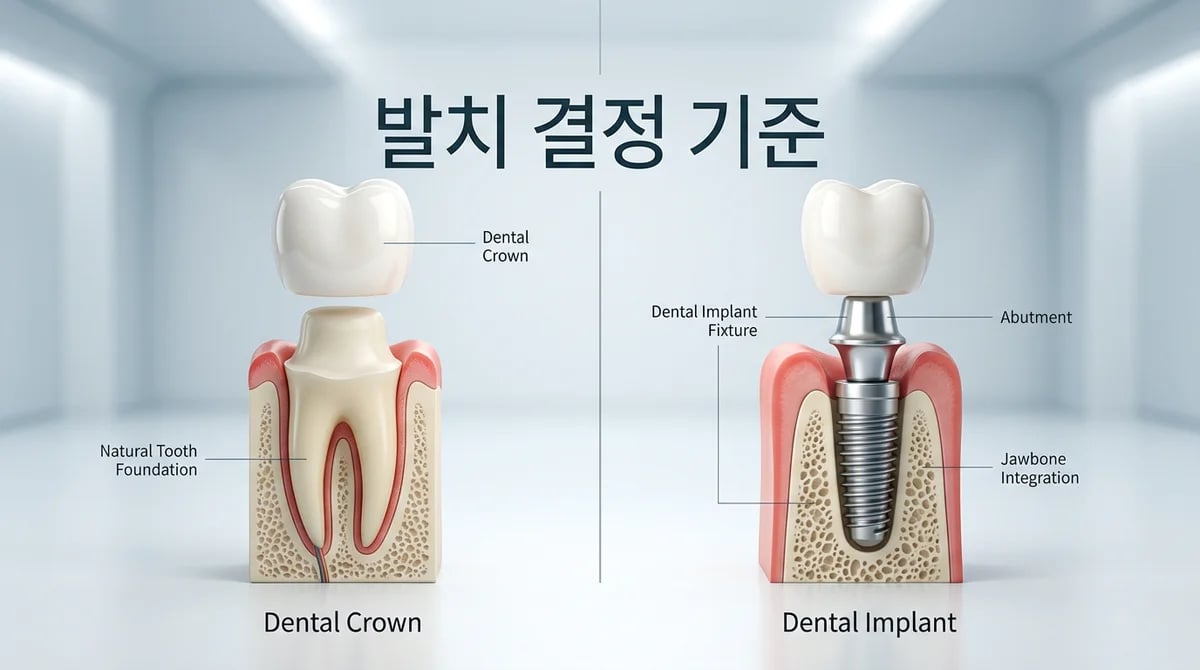 어려운 치아 크라운? 임플란트 고려 시점과 3가지 핵심 진단 기준