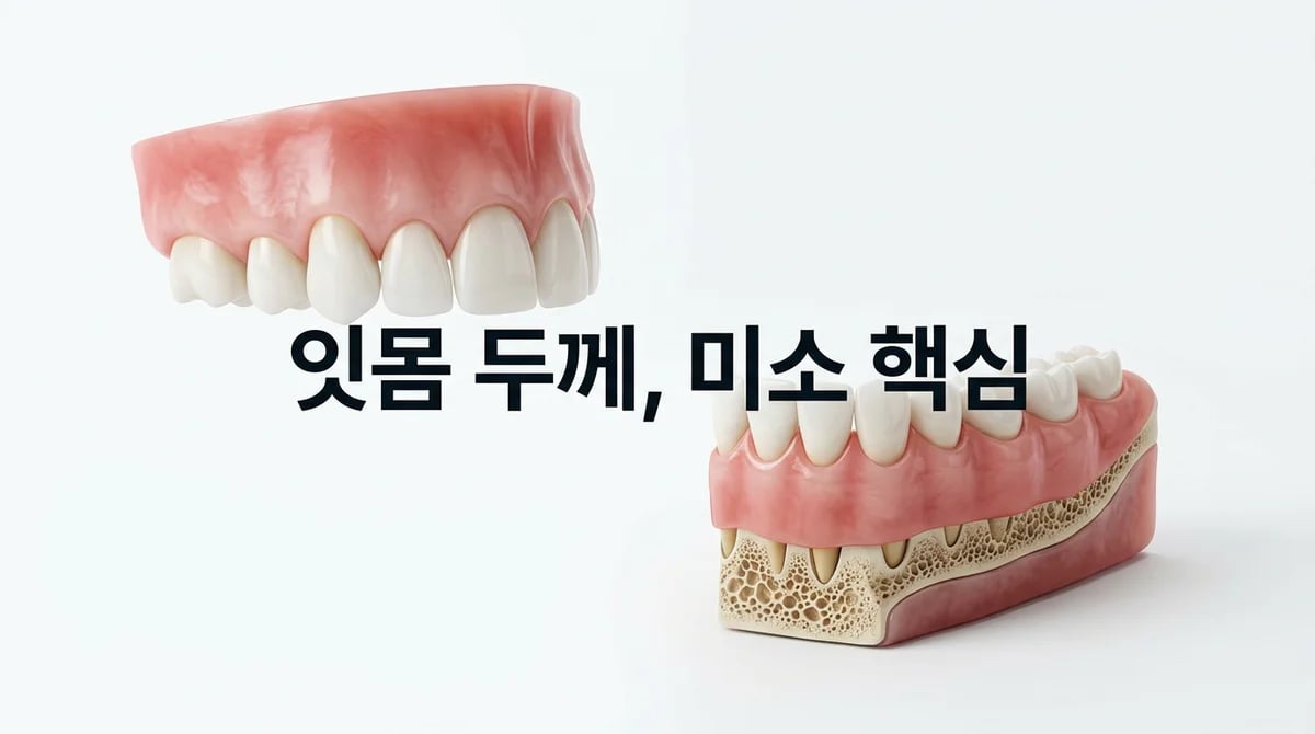 앞니 잇몸 두께와 치주 표현형: 건강과 심미성에 미치는 영향