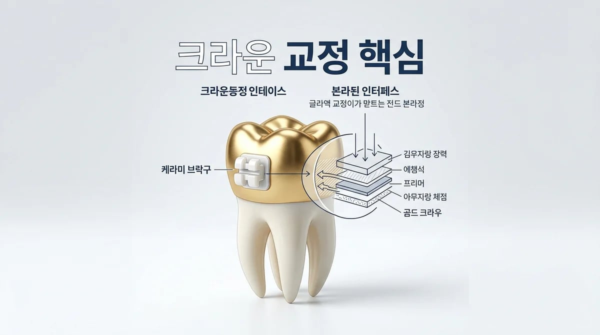 크라운 치아 교정 장치 부착: 3가지 핵심 주의사항과 관리 팁