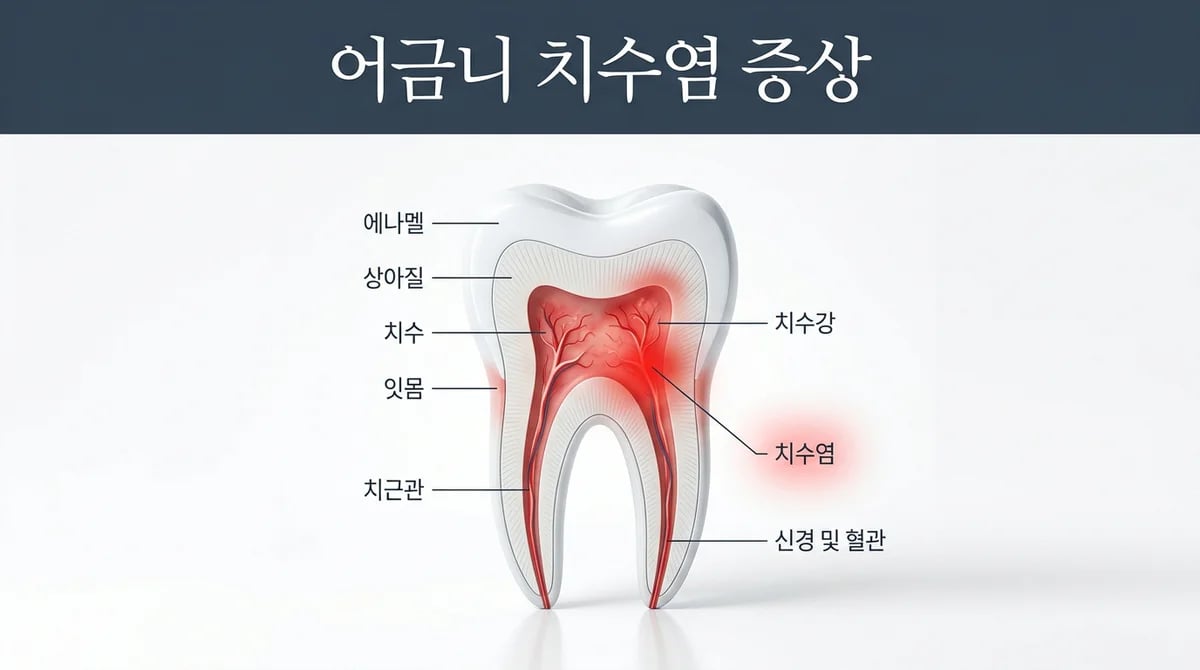 어금니 치수염 증상 가이드: 통증 양상과 단계별 특징 이해