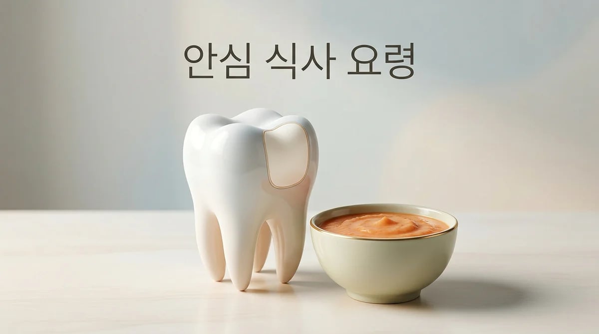신경치료 임시재료 사용 중 안전한 식사: 3단계 음식 가이드