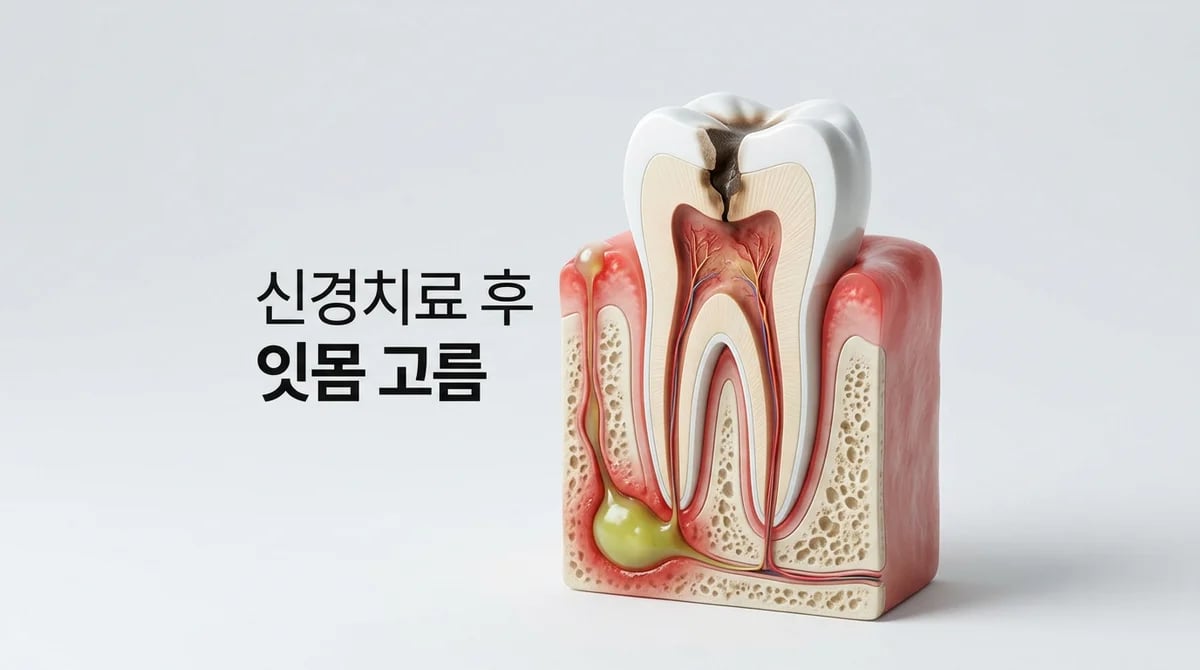 신경치료 후 잇몸 고름: 원인부터 치과 진단, 해결까지 3단계 분석