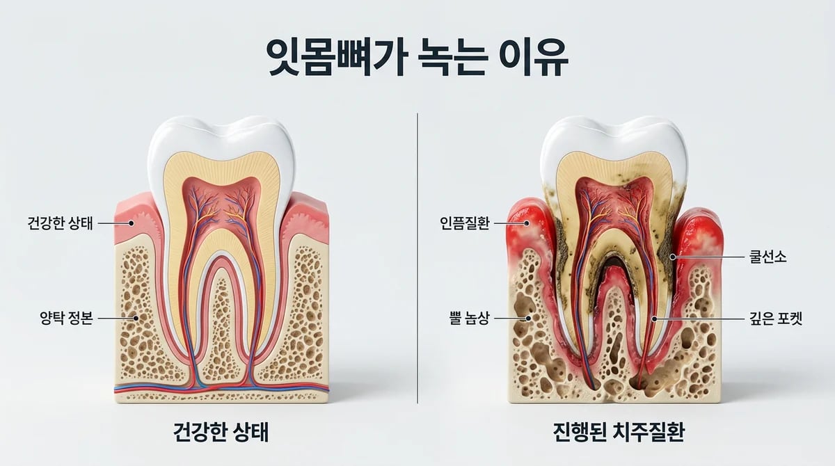 잇몸뼈 손실: 치조골이 녹는 이유와 효과적인 관리법 5가지