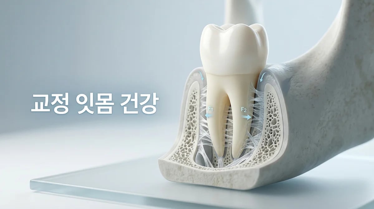 치아교정 중 치주인대 건강 관리: 안정적인 치아 이동의 핵심 5가지