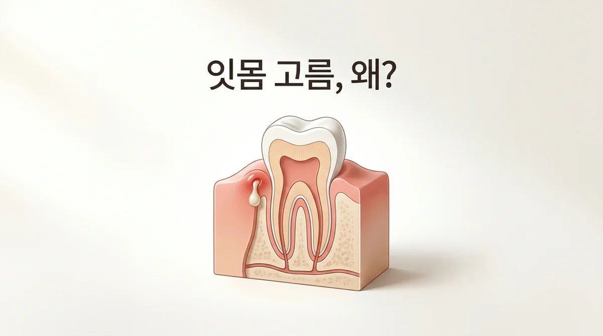 잇몸 고름 반복 발생, 구강 건강의 경고 신호와 2가지 핵심 원인