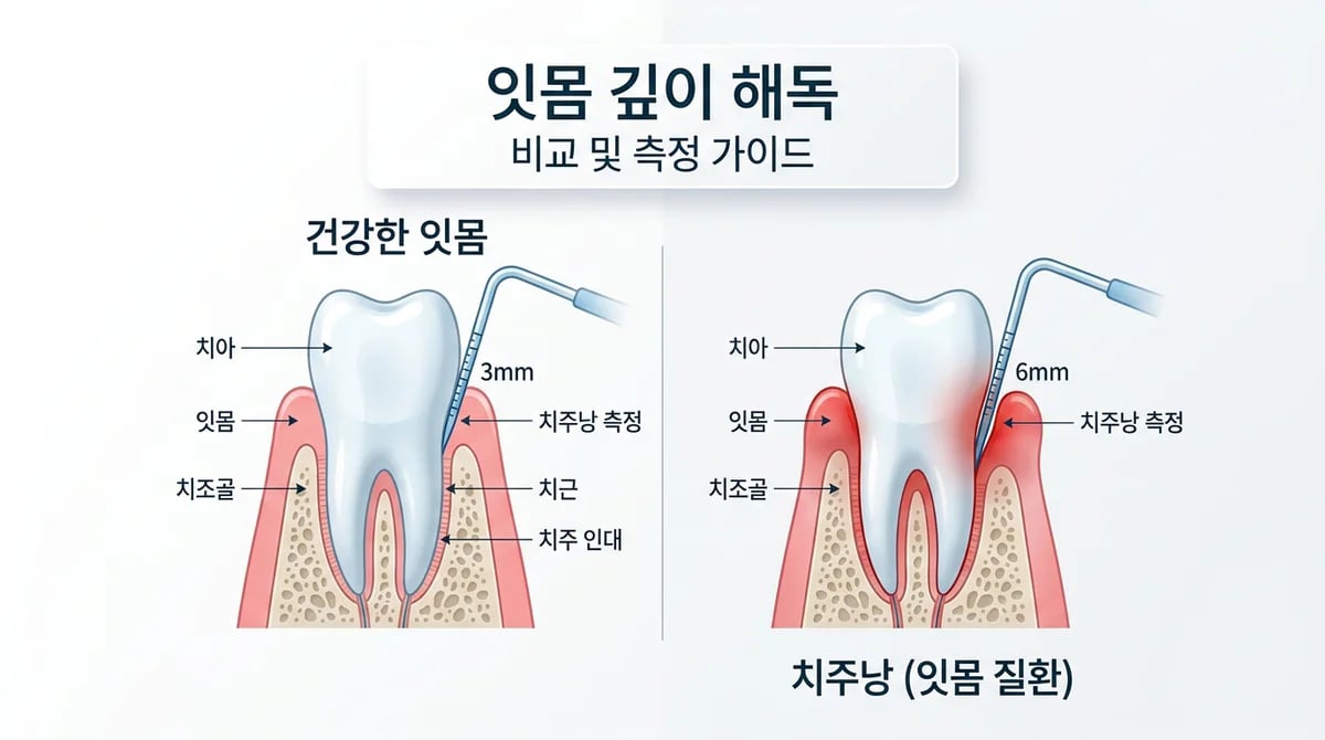 치주낭 깊이 측정: 잇몸 건강 평가의 핵심과 숫자 해독법