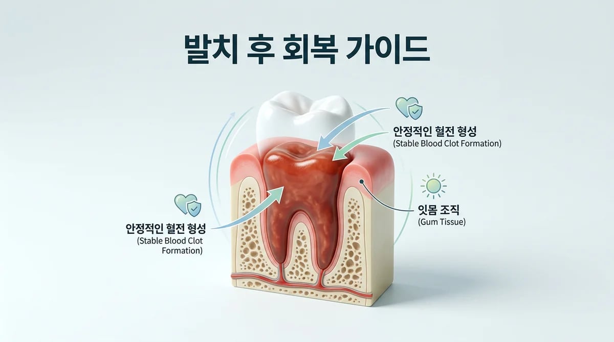 치아 발치 후 올바른 회복 5단계: 드라이 소켓 예방 가이드