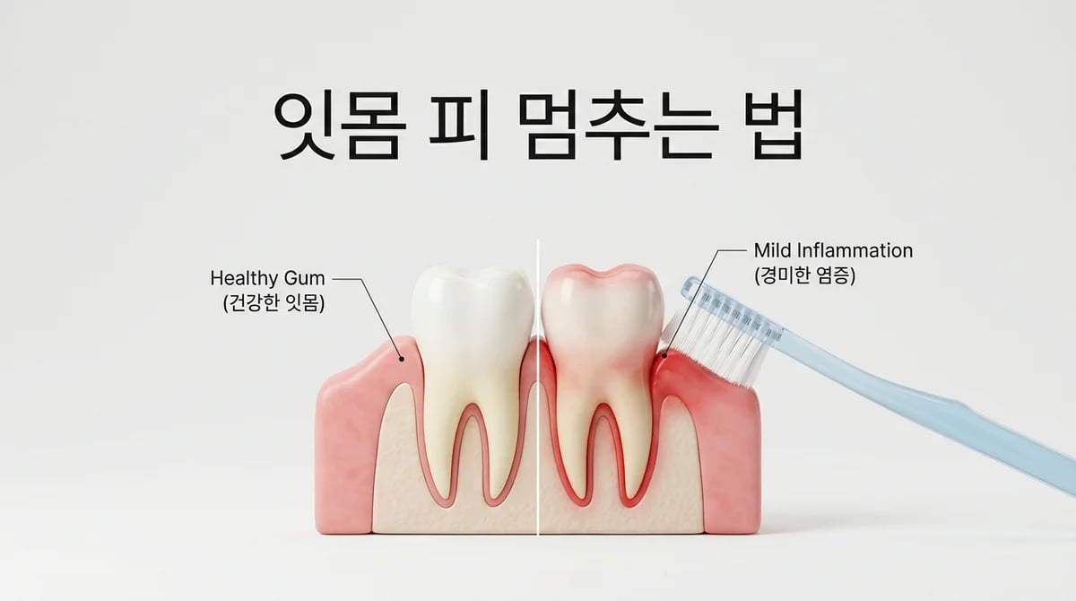 잇몸 출혈, 멈추지 마세요! 잇몸 염증 예방 위한 올바른 칫솔질 3가지 원칙