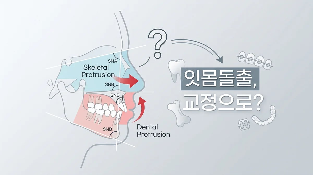 잇몸뼈 돌출, 치아교정으로 개선 가능할까? 원인 분석과 치료 원리