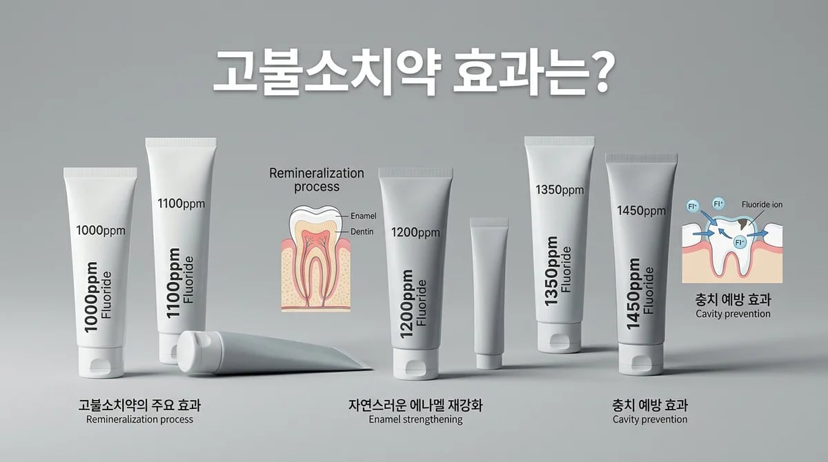 불소치약 1000ppm vs 1500ppm, 충치 예방 효과 차이와 선택 가이드