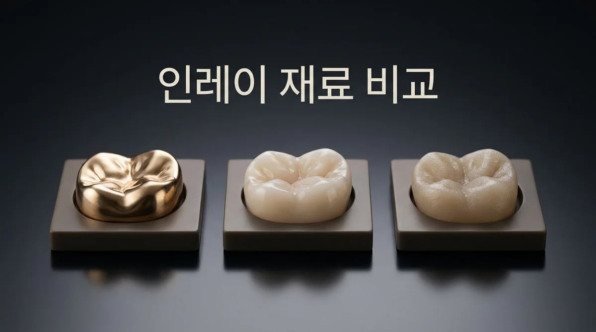 치과 인레이 재료: 금, 세라믹, 레진 3가지 특징 비교 및 선택 가이드