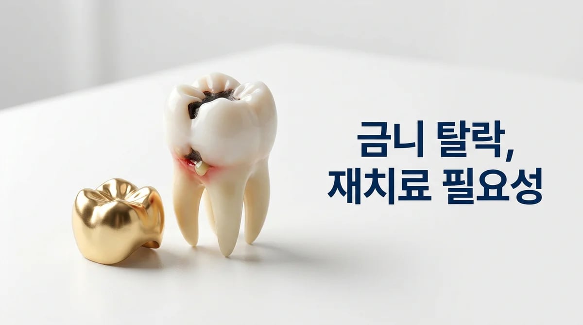 금니 빠진 후 충치와 고름, 재치료가 필요할까요? 원인과 진단 과정