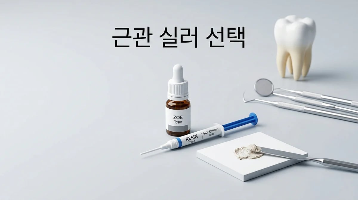 신경치료 근관 실러: ZOE, 레진, 바이오세라믹 종류와 선택 가이드