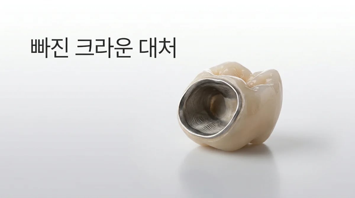 빠진 치과 크라운: 재부착 가능성과 올바른 대처법 가이드