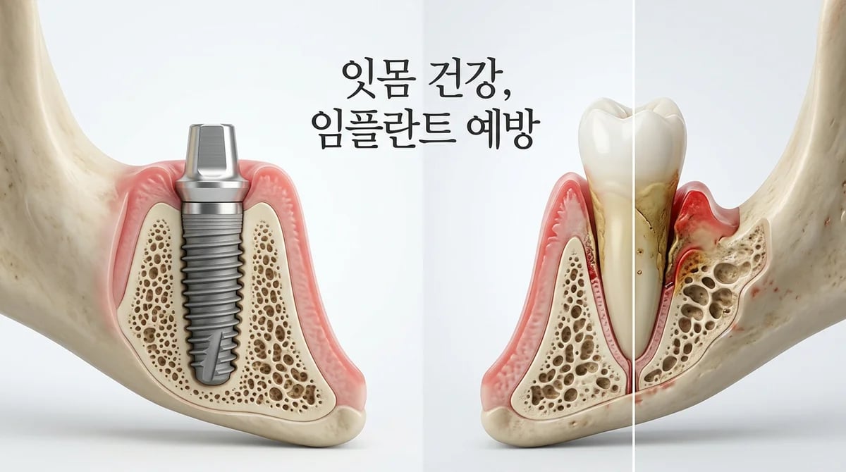 잇몸 질환과 임플란트: 치아 상실 예방 및 잇몸 건강 관리 가이드