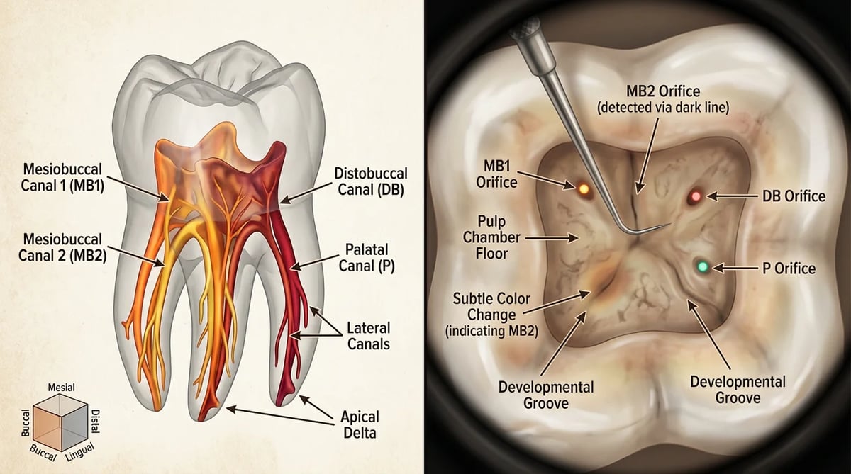 치아 근관의 3D CBCT 영상과 치과 미세현미경으로 본 치수강저 모습의 통합적 이미지
