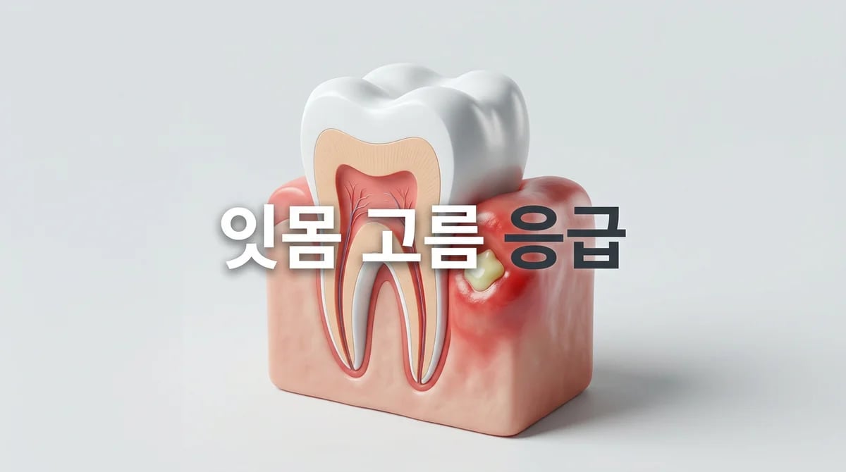 갑작스러운 잇몸 치주농양: 증상과 신속한 대처 가이드