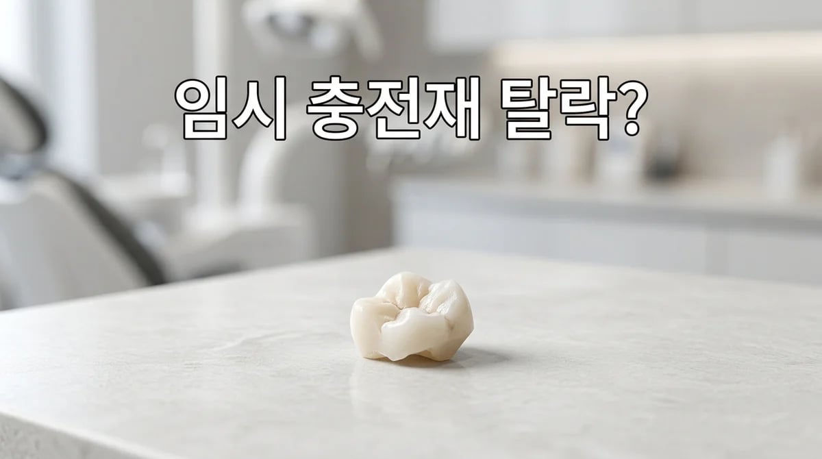 캐비톤 임시 충전재 탈락 원인 3가지와 대처 방법