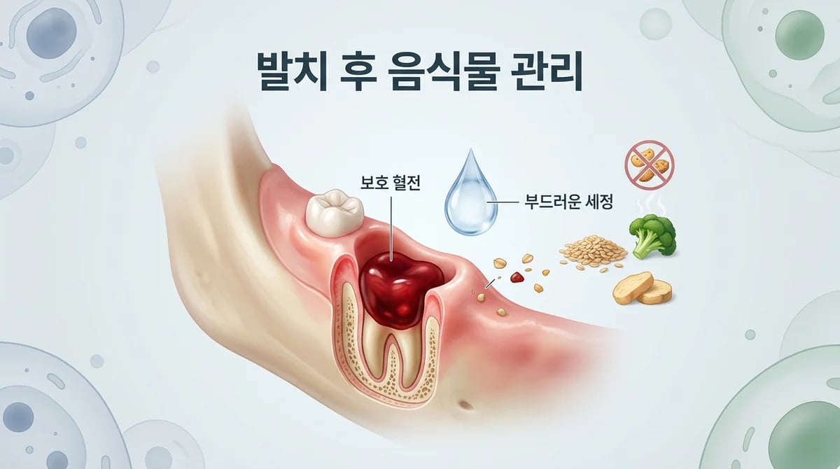 발치 후 음식물 끼임 방지: 단계별 관리 및 예방 가이드