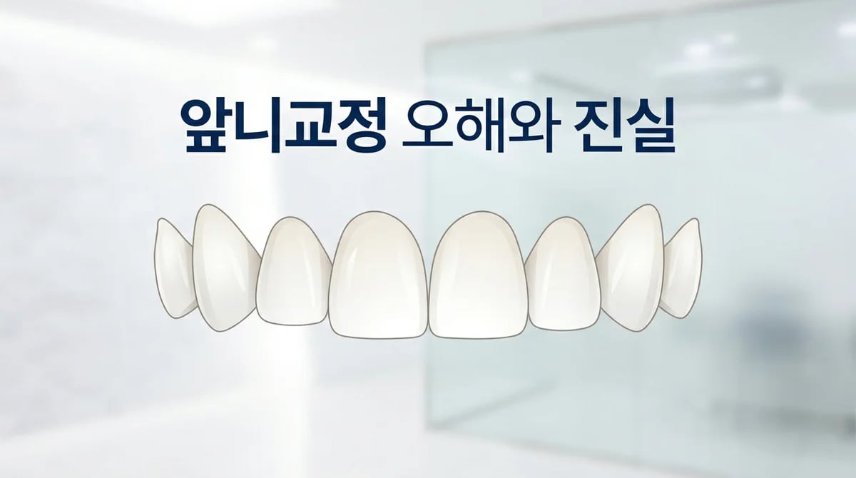 앞니 급속교정의 오해와 진실: 치근 흡수 부작용 걱정 없앨 팩트 체크