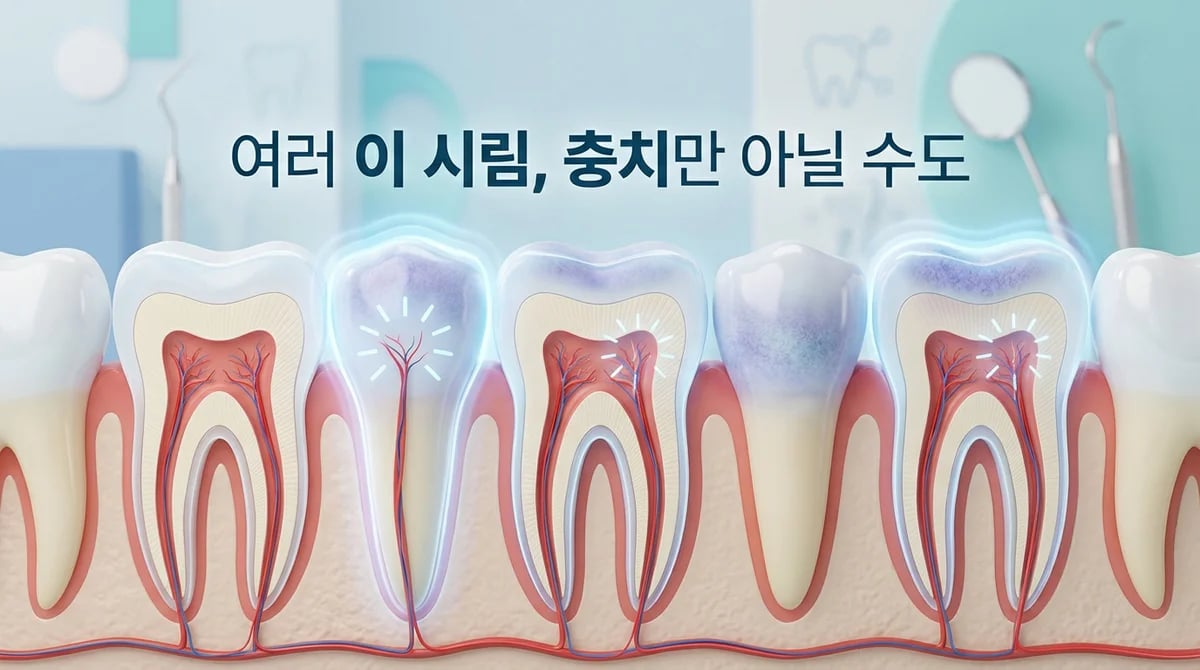 여러 치아가 동시에 시린 이유: 충치 외 숨겨진 3가지 주요 원인 분석