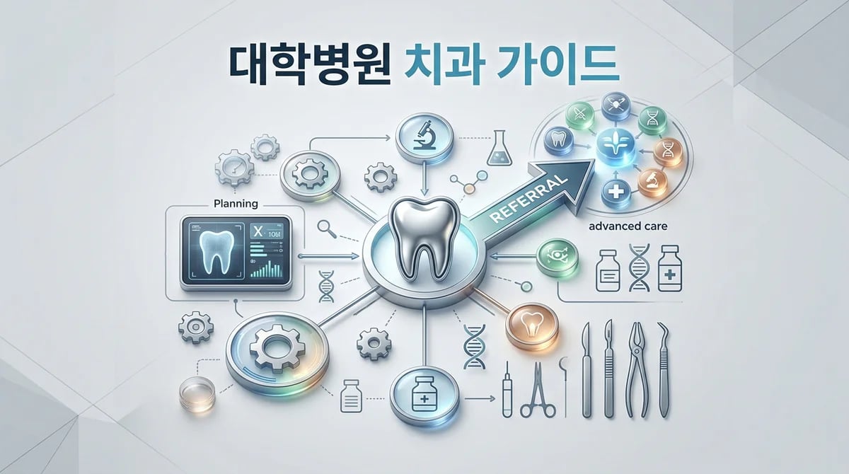 대학병원 치과 진료, 언제 필요한가요? 예약부터 진료과 선택 가이드