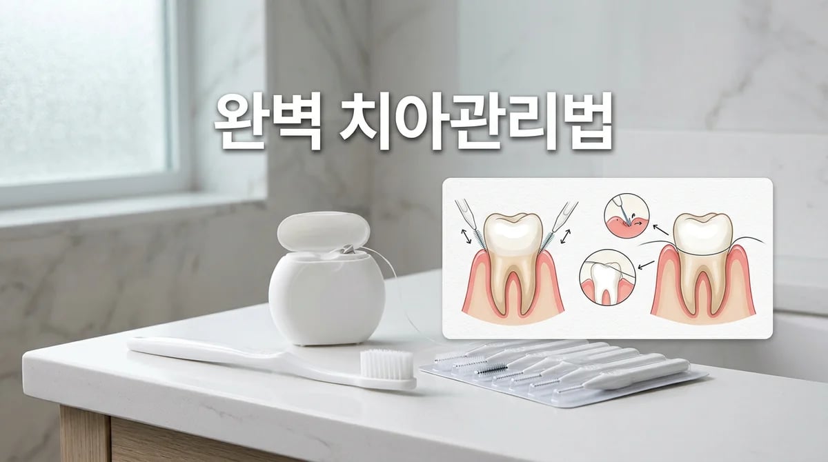 양치만으론 부족? 치실·치간칫솔로 완벽한 구강 관리법