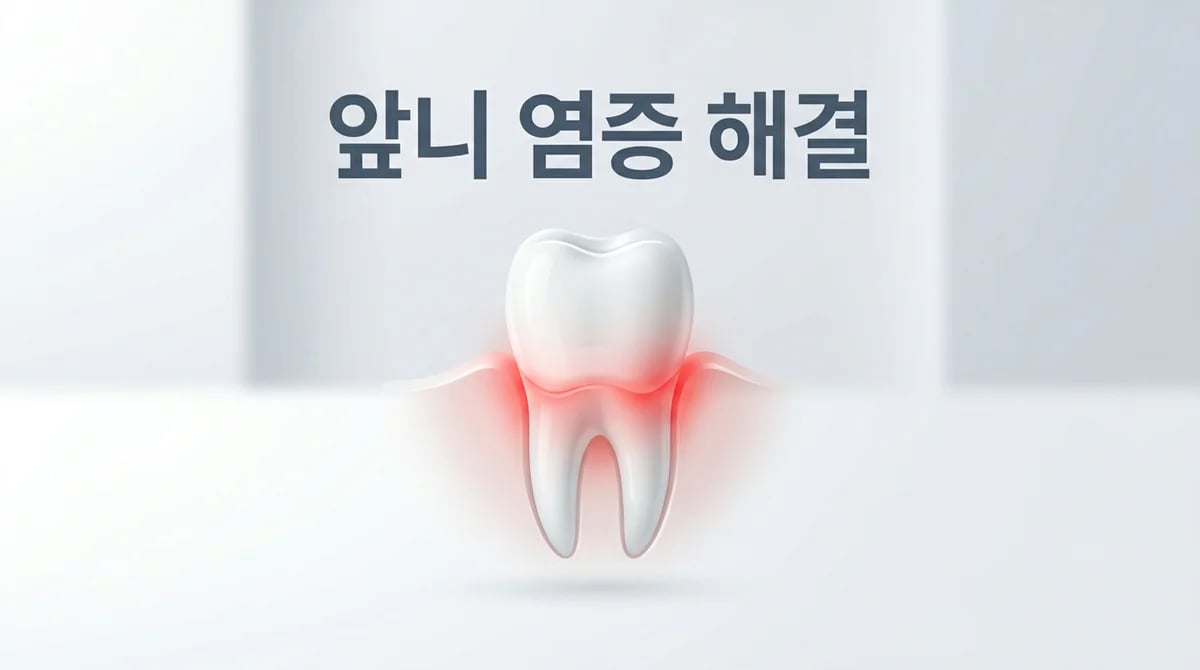 앞니 염증: 원인 파악부터 치료, 예방까지 3단계 관리 가이드