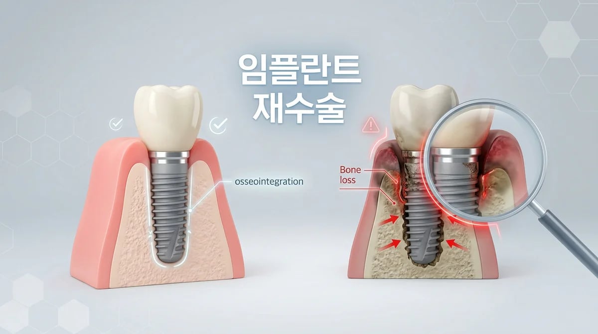 임플란트 재수술 성공률: 실패 원인 분석과 고려해야 할 핵심 요소
