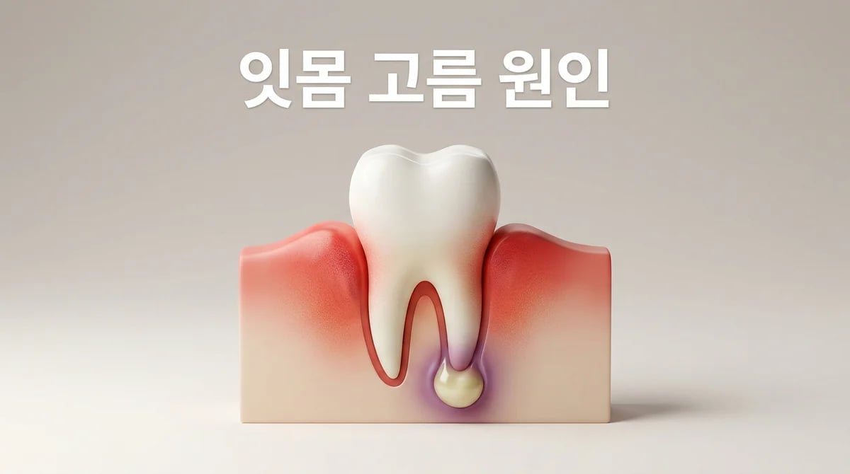 잇몸 고름, 왜 생길까요? 원인과 치아 건강 관찰의 중요성