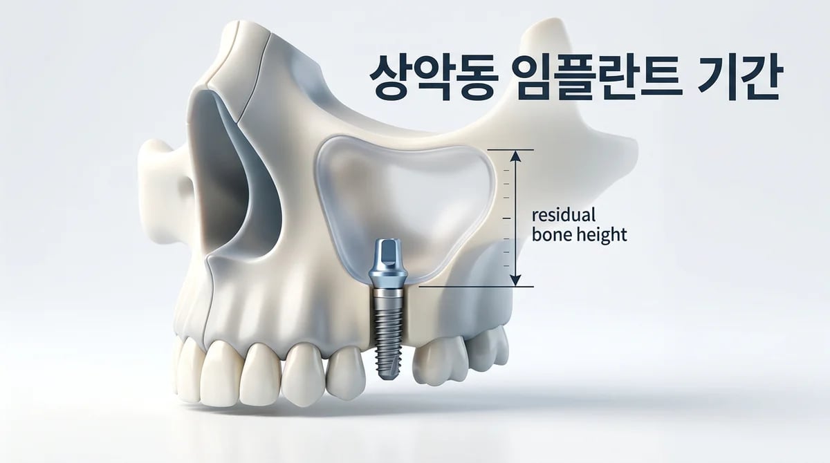 상악동 거상술 임플란트, 치료 기간 결정 2가지 핵심 요인은?