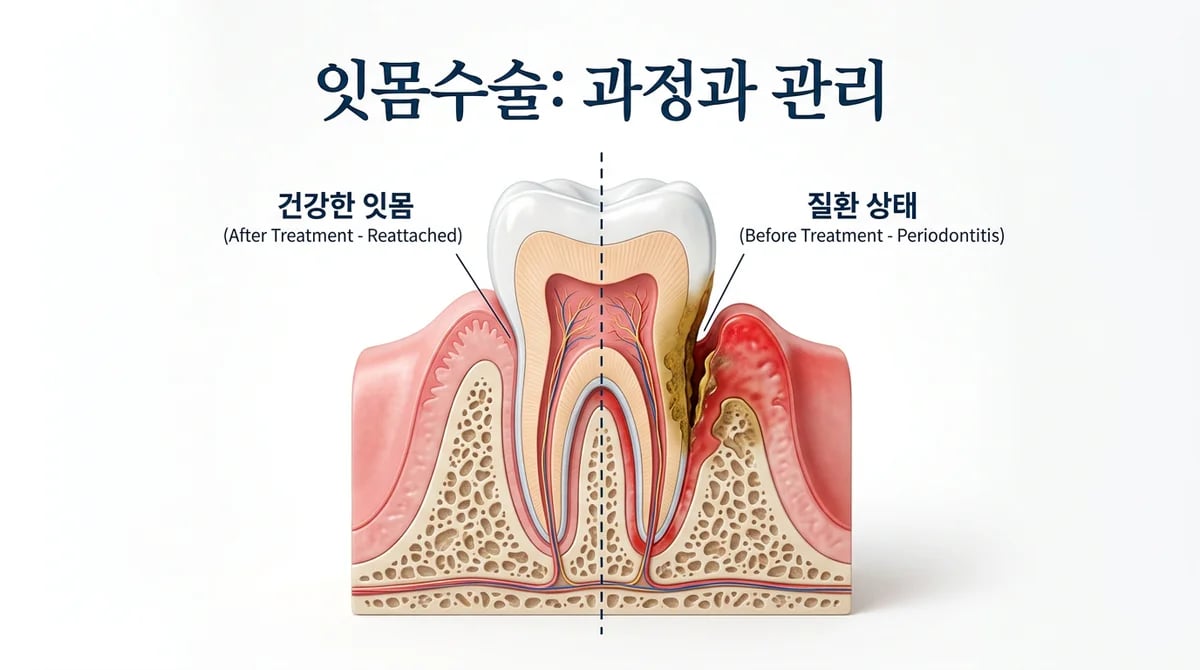 중증 잇몸 질환 치료: 치은박리소파술, 원리부터 회복까지 완벽 가이드